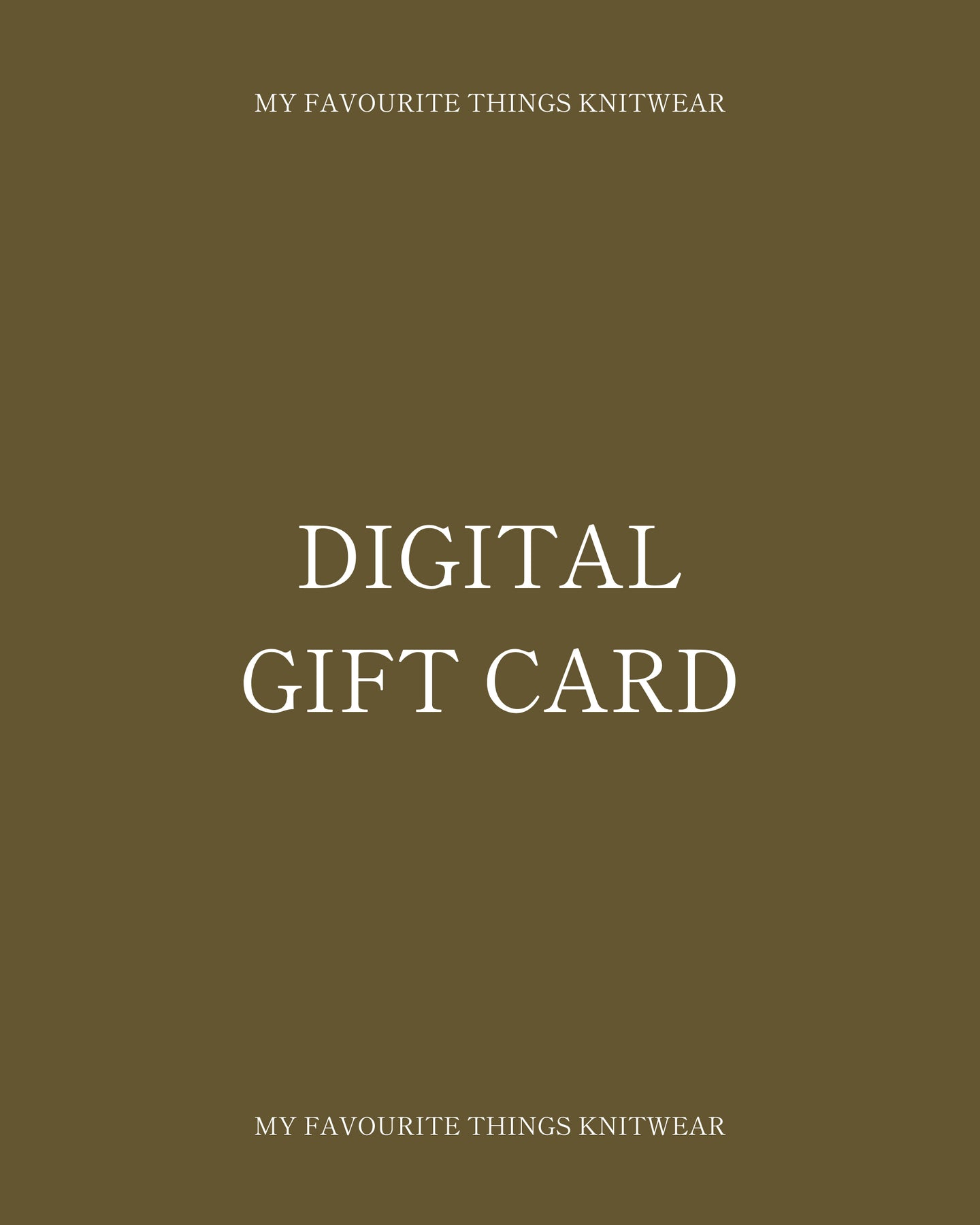 Digital gift card
